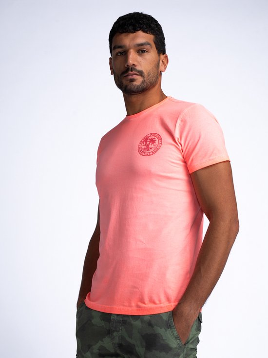 Petrol Industries - Heren Artwork T-shirt Sunglare - Roze - Maat XL