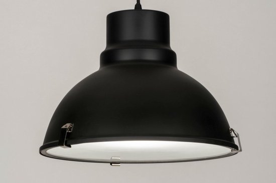 Lumidora Hanglamp 73734 - ALUINO - E27 - Zwart - Metaal - ⌀ 38 cm