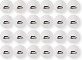 Witte Tafeltennis Ballen Set - 24-delige Superieure Kwaliteit Tafeltennis en Beerpong - Duurzaam Kunststof - Diameter ~4cm - Prima speelset voor spelers