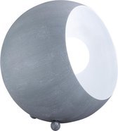 LED Tafellamp - Trion Blinky - E14 Fitting - Rond - Beton Look Grijs - Aluminium - BES LED