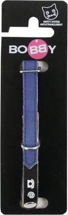 Bobby kattenhalsband adres donkerblauw
