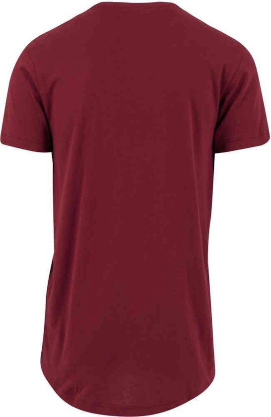 Urban Classics - Shaped Long Heren T-shirt - L - Rood