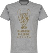 Liverpool Champions League 2019 Trophy T-Shirt - Grijs - XL