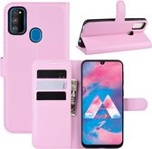 Coverup Book Case - Geschikt voor Samsung Galaxy M21 Hoesje - Pink