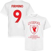 Liverpool Firmino Champions T-Shirt 2020 - Wit - M