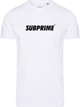 Subprime - Heren Tee SS Shirt Basic White - Wit - Maat XL