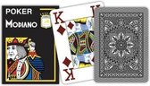 Modiano poker speelkaarten zwart 4 index