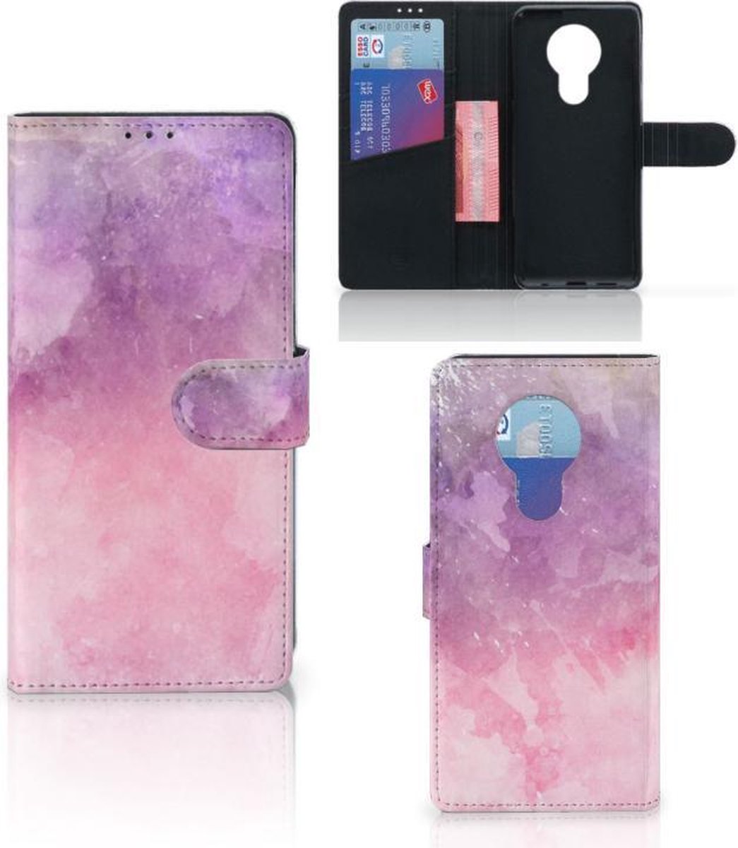 Hoesje Nokia 5.3 Pink Purple Paint