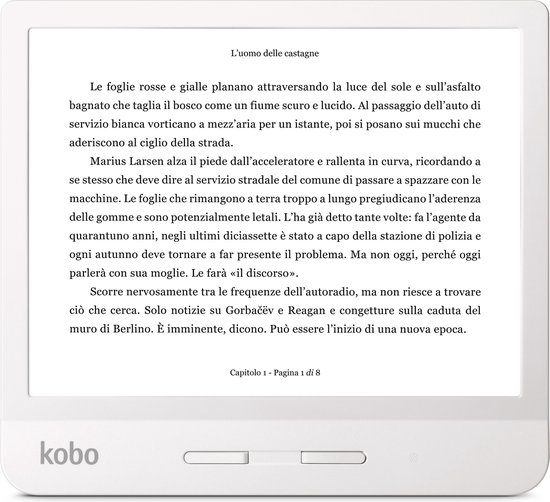 Libra H2O e-reader - Waterdicht - Grote 7 inch scherm - Instelbaar warme kleur - 8GB - Wifi - Wit