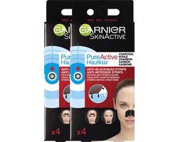Garnier Pure Active Charcoal Anti Mee-Eters strip - Exfoliërende Strips voor Neus, Voorhoofd en Kin…