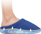 Happy Shoes Gel Slippers Bleu Taille 41/42 - Semelles Gel - Chaussons