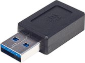 Manhattan USB 3.2 Gen 2 (USB 3.1 Gen 2) Adapter [1x USB 3.2 Gen 2 stekker A​ (USB 3.1) - 1x USB-C bus] 354714