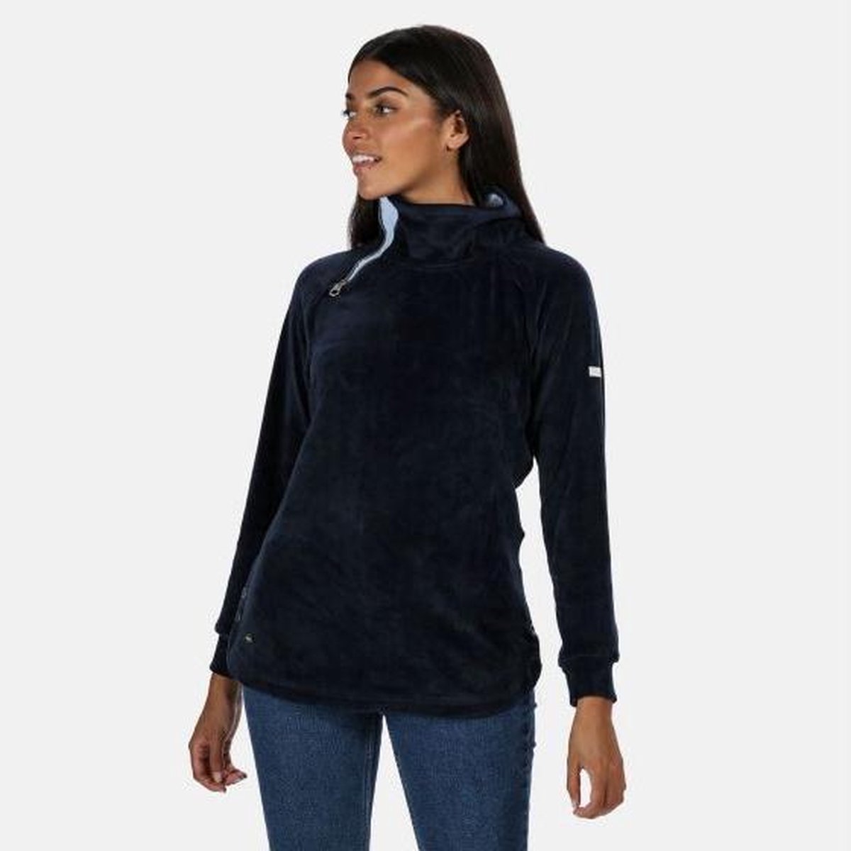 Regatta Women’s Cliona Lightweight Velour Overhead Sweatshirt Outdoortrui Vrouwen Blauw