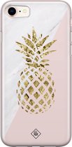 iPhone 8/7 hoesje siliconen - Ananas | Apple iPhone 8 case | TPU backcover transparant