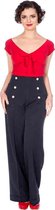 Dancing Days Wijde broek -XS- ADVENTURES AHEAD BUTTON Blauw