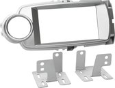 2-DIN Paneel Toyota Yaris 2011-2014 Kleur: Zilver