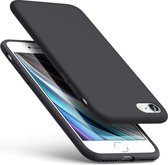 Silicone Hoesje Geschikt voor: iPhone 7 Plus / 8 Plus - Soft Silicone - Zwart