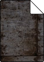 Proefstaal ESTAhome behang zinken platen bruin zwart en grijs - 138880 - 26,5 x 21 cm