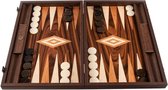 Burl Patchwork Backgammon - Kers- en Eikenhout - 48 x 30cm