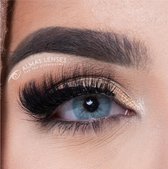 Almas Lenses in kleur "AQUA BLUE" natuurlijke jaarlenzen, Blauw