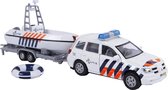 2-Play Traffic - Politieauto met politieboot - Wit