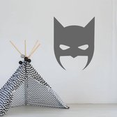 Muursticker Batman -  Donkergrijs -  80 x 104 cm  -  baby en kinderkamer  alle - Muursticker4Sale
