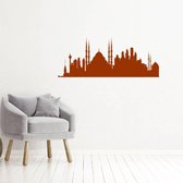 Muursticker Istanbul -  Bruin -  160 x 63 cm  -  woonkamer  steden  alle - Muursticker4Sale