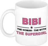 Bibi The woman, The myth the supergirl cadeau koffie mok / thee beker 300 ml