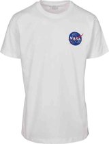 Urban Classics NASA Heren Tshirt -2XL- NASA Logo Embroidery Wit