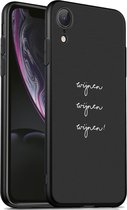 iMoshion Design voor de iPhone Xr hoesje - Wijnen Wijnen Wijnen - Zwart