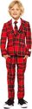 OppoSuits The Lumberjack - Jongens Kostuum - Rood - Kerst - Maat 92/98