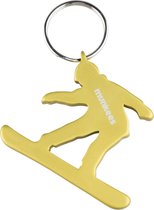 Munkees Flesopener Snowboarder Goud Staal 7,6 Cm