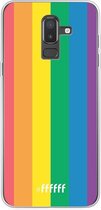 Samsung Galaxy J8 (2018) Hoesje Transparant TPU Case - #LGBT #ffffff