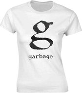 Garbage Dames Tshirt -M- Logo Wit