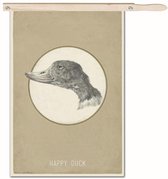 Schilderij - Happy Duck
