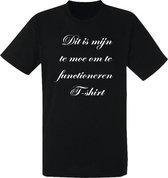 Te moe om te functioneren heren t-shirt | collega | cadeau | grappig | maat XXL