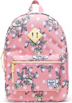 Herschel Heritage Youth - Polka Floral Peony | Rugzak - 16L Opbergruimte - Schoolrugzak - Tijdloos en Praktisch Design - voor Jongens en Meisjes - Bloemen Print