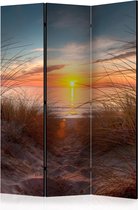 Kamerscherm - Scheidingswand - Vouwscherm - Sunset over the Atlantic Ocean [Room Dividers] 135x172 - Artgeist Vouwscherm