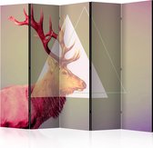 Kamerscherm - Scheidingswand - Vouwscherm - deer (graphic pattern) II [Room Dividers] 225x172 - Artgeist Vouwscherm