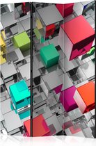Kamerscherm - Scheidingswand - Vouwscherm - Colours of Metal [Room Dividers] 135x172 - Artgeist Vouwscherm