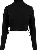 Urban Classics Sweater/trui -XL- Lace Up Zwart