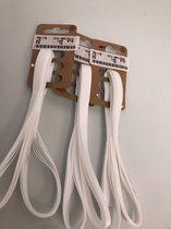 Decoratief lint, wit 5m 3 stuks