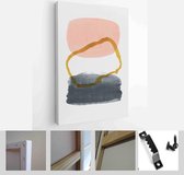 Set of creative minimalist hand painted illustrations for wall decoration, postcard or brochure cover design - Modern Art Canvas - Vertical - 1564896343 - 80*60 Vertical