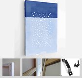 Set of Abstract Hand Painted Illustrations for Postcard, Social Media Banner, Brochure Cover Design or Wall Decoration Background - Modern Art Canvas - Vertical - 1883932879 - 80*6