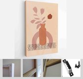 Modern Abstract Art Organic Illustration. Set of aesthetic bauhaus painting wall art for house decoration - Modern Art Canvas - Vertical - 1979802767 - 80*60 Vertical