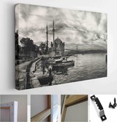 Itsallcanvas - Schilderij - Ortakoy Mosque And Bosphorus Bridge. Istanbul Turkey Art Horizontal Horizontal - Multicolor - 75 X 115 Cm