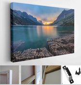 st. Mary Lake, Glacier national park, MT - Modern Art Canvas - Horizontal - 169297610 - 115*75 Horizontal