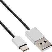 InLine USB-C naar USB-A kabel - USB2.0 - tot 2A / zwart - 3 meter