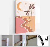 Abstract landscape poster collection. Set of contemporary art print templates. Nature backgrounds for your social media - Modern Art Canvas - Vertical - 1763752772 - 50*40 Vertical