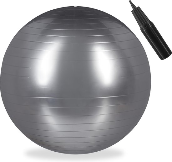 PhysKcal 55cm Hellblau Dicker Gymnastikball und 23 cm Pilatesball Set, Anti Burst Gymnastikball, Anti-Rutsch-Sitzball, Balanceball, Yogaball für Zuhause, Fitnessstudio und Büro